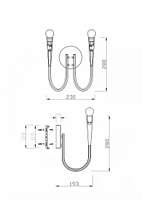 Бра Freya Branches FR5253WL-02N