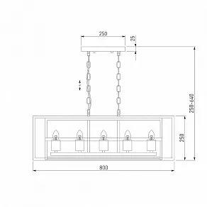 Подвесной светильник Eurosvet Crate 70122/5 черный