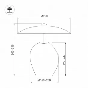 Настольная лампа декоративная Arlight UMANI 061711