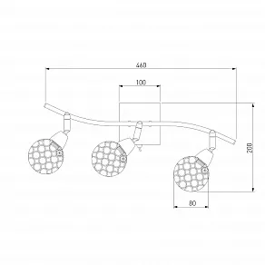 Бра Eurosvet Mirage 20042/3 золото