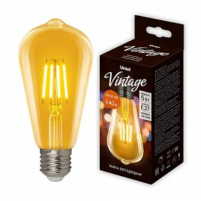 Лампа светодиодная Uniel Golden E27 5Вт K UL-00002360