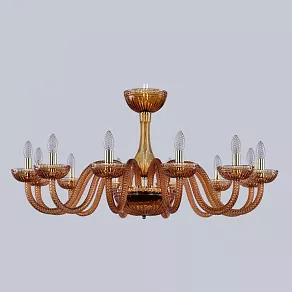 Подвесная люстра Bohemia Ivele Crystal Ivele Crystal 3 1310/12/360 G Am/Amber/M-1G