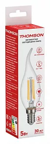 Лампа светодиодная Thomson Filament TAIL Candle E14 5Вт 4500K TH-B2074