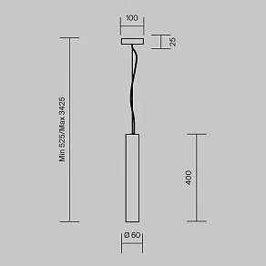 Подвесной светильник Maytoni Basic Texture MOD461PL-L5GRK