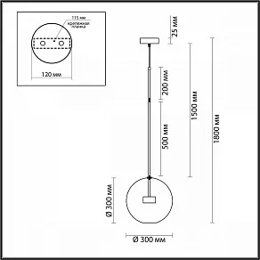 Подвесной светильник Odeon Light Bubbles 4802/12L