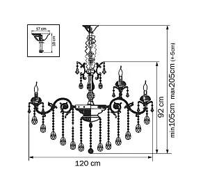Подвесная люстра Lightstar Antica 779218