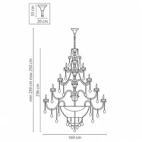 Подвесная люстра Osgona Tesoro 710572