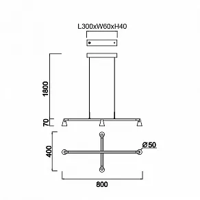 Подвесная люстра Mantra Africa 9410