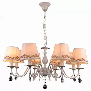 Подвесная люстра Natali Kovaltseva Biarritz Biarritz 70038-8C IVORY GOLD