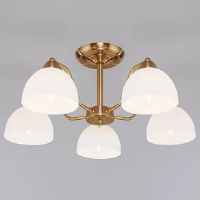 Люстра на штанге Eurosvet Carissa 30172/5 античная бронза