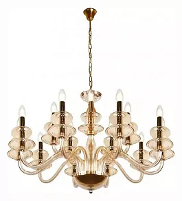 Подвесная люстра iLamp Mercury P9448-10+5 Gold