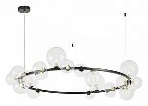 Подвесная люстра LUMINA DECO MERIDO LDP 7033-24 BK+CL