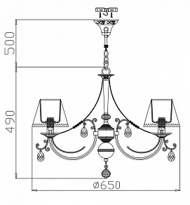 Подвесная люстра Maytoni Soffia RC093-PL-06-R