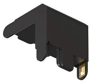 Соединитель угловой L-образный для треков накладных Denkirs AIR BASE TR5232-BK