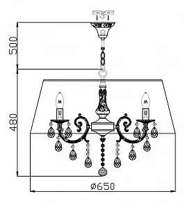 Подвесной светильник Maytoni Filomena ARM390-55-W