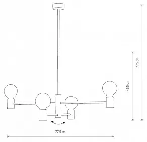 Люстра на штанге Nowodvorski Radius 7931