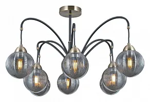 Люстра на штанге ILLUMICO  IL0433-8PSQ-79 BK AB