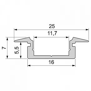 Профиль встраиваемый Deko-Light ET-01-10 975028