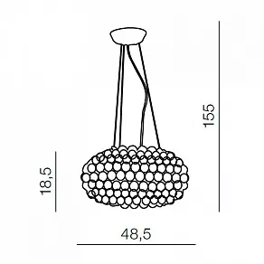 Подвесная люстра Azzardo Acrylio 50 AZ0058