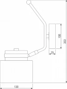 Бра Eurosvet Batler 70133/1 черный