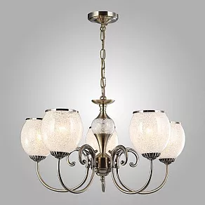 Подвесная люстра Eurosvet 60046 60046/5 античная бронза