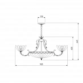Подвесная люстра Eurosvet Bela 6051/6+3