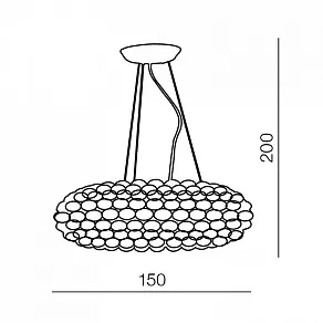 Подвесная люстра Azzardo Acrylio XXL AZ0289