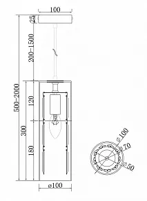 Подвесной светильник Maytoni Wonderland MOD313PL-01G