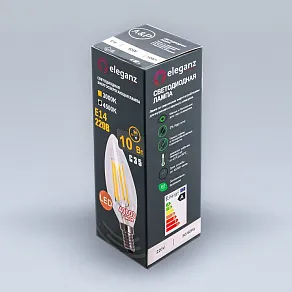 Лампа светодиодная Eleganz  E14 10Вт 4500K 14001