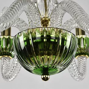 Подвесная люстра Bohemia Ivele Crystal Ivele Crystal 1 1308/6/165 G Cl/Clear-Green/H-1K