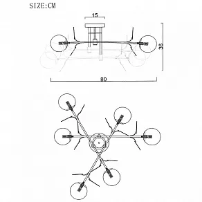 Потолочная люстра Imperiumloft MATISSE matisse-b