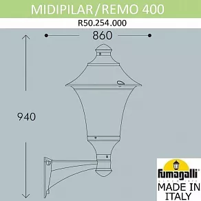Светильник на штанге Fumagalli Remo R50.254.000.AYE27