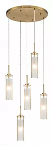 Подвесной светильник Indigo Torcia 11038/5PL Brass