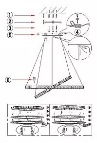 Подвесной светильник Globo Marilyn I 67038-64