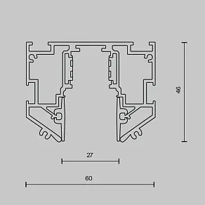 Трек встраиваемый Maytoni Technical Busbar TRX034-SCH-423B