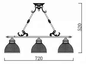 Подвесная люстра Maytoni Keramos ARM030-03-G