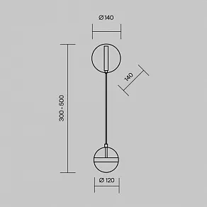 Бра Maytoni Area MOD295WL-L12BBS3K