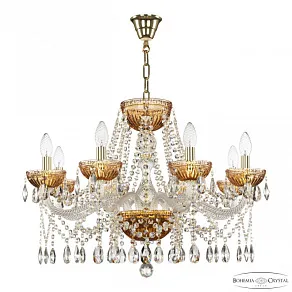 Подвесная люстра Bohemia Ivele Crystal 5413 5413/8/240 G Amber/M-1G