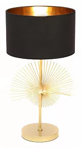 Настольная лампа декоративная LUMINA DECO Fabi LDT 5534 GD+BK