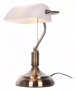 Настольная лампа декоративная LUMINA DECO BANKER LDT 305 WT