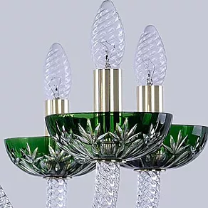 Подвесная люстра Bohemia Ivele Crystal Ivele Crystal 1 1308/10/300 G Cl/Clear-Green/H-1I