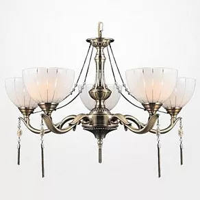 Подвесная люстра Eurosvet 60038 60038/5 античная бронза