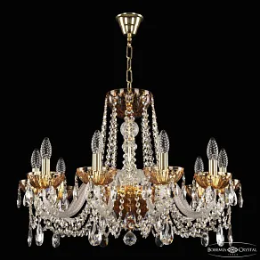 Подвесная люстра Bohemia Ivele Crystal 5402 5402/10/240 G Amber/M-1H