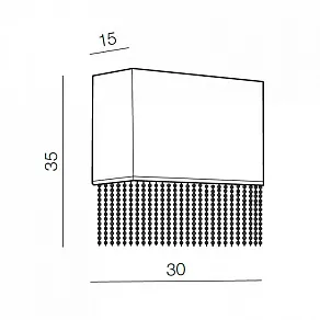 Накладной светильник Azzardo Glamour wall AZ1590