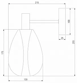 Бра Eurosvet Magma 60175/1 латунь