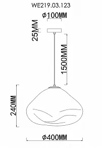 Подвесной светильник Wertmark Isola WE219.03.123