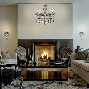 Потолочная люстра Eurosvet Teodore 10103/5 хром/дымчатый хрусталь Strotskis