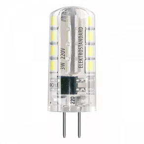 Лампа светодиодная Elektrostandard G4 3Вт220В 3300K G4 3Вт 3300K a031729