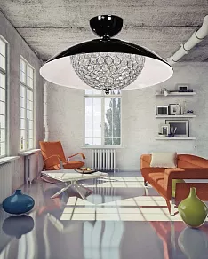 Светильник на штанге LUMINA DECO Mezzaluna LDC 1578-5 BK