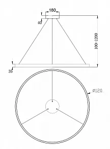 Подвесной светильник Maytoni Rim MOD058PL-L65B4K